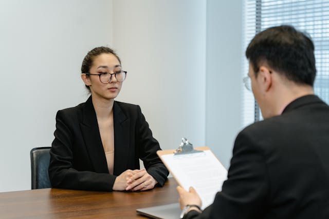 Landlord interviewing a potential tenant (8)