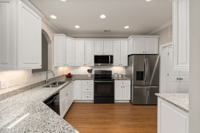 kitchen with stainles steel apliances