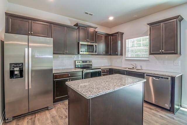 kitchen with marble countertops (2)